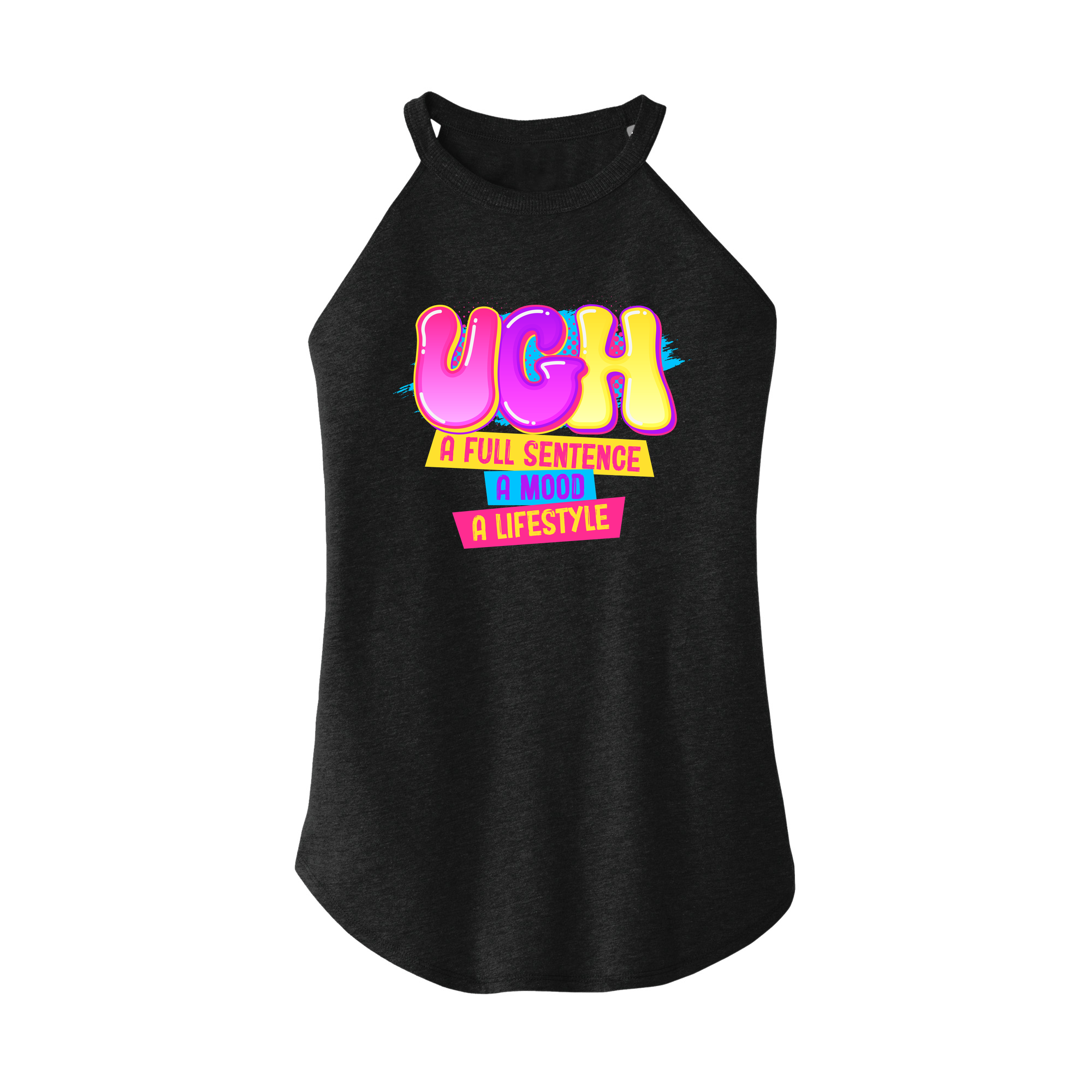 Womens X-Small Dark Heather Gray Rocker Tank Top