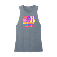 Womens X-Small Teal Muscle Tank