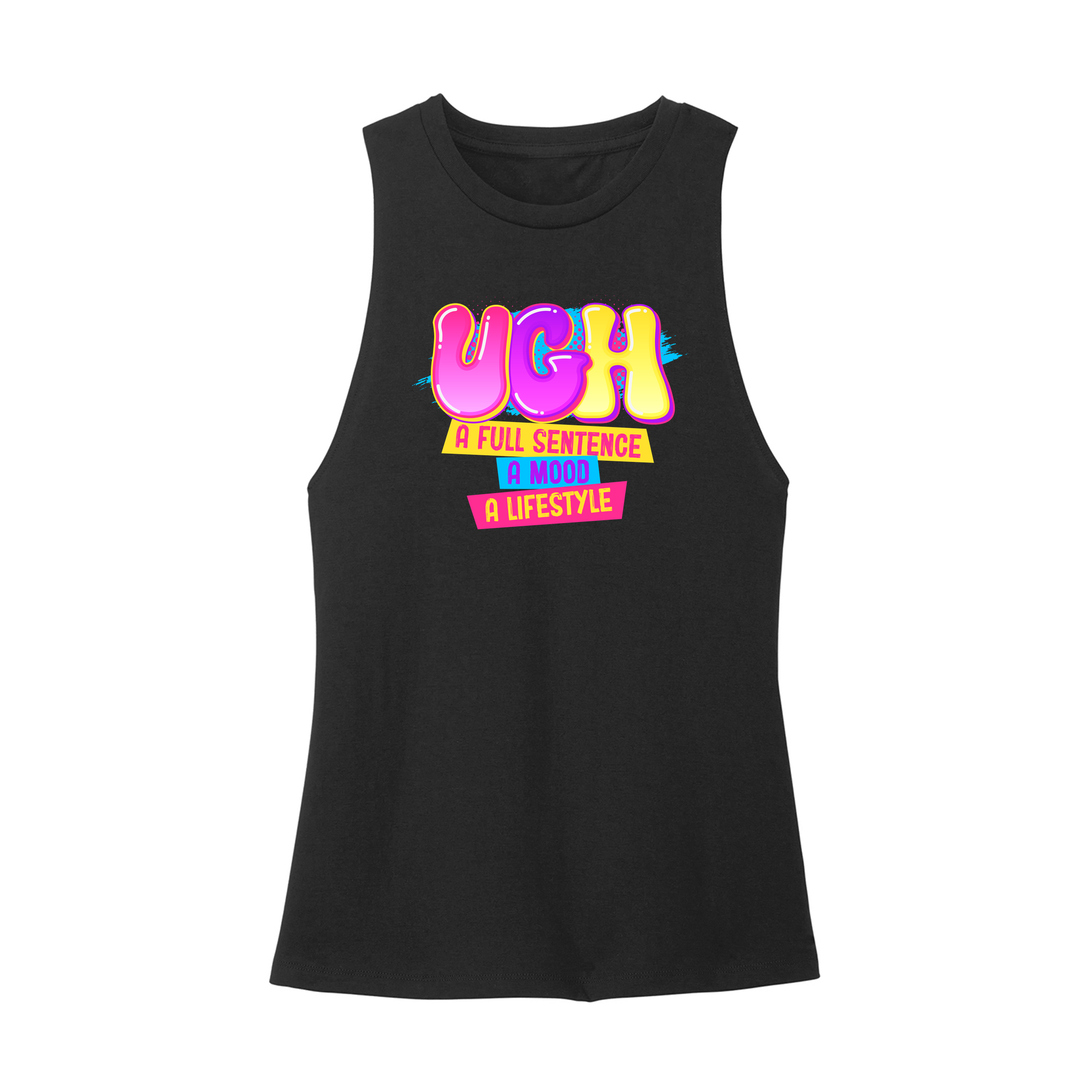 Womens X-Small Black Muscle Tank