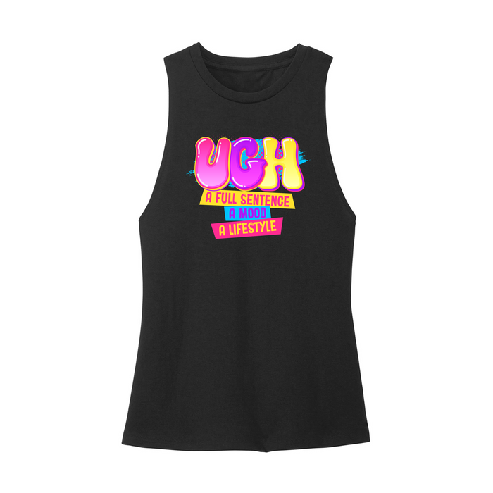 Womens X-Small Black Muscle Tank