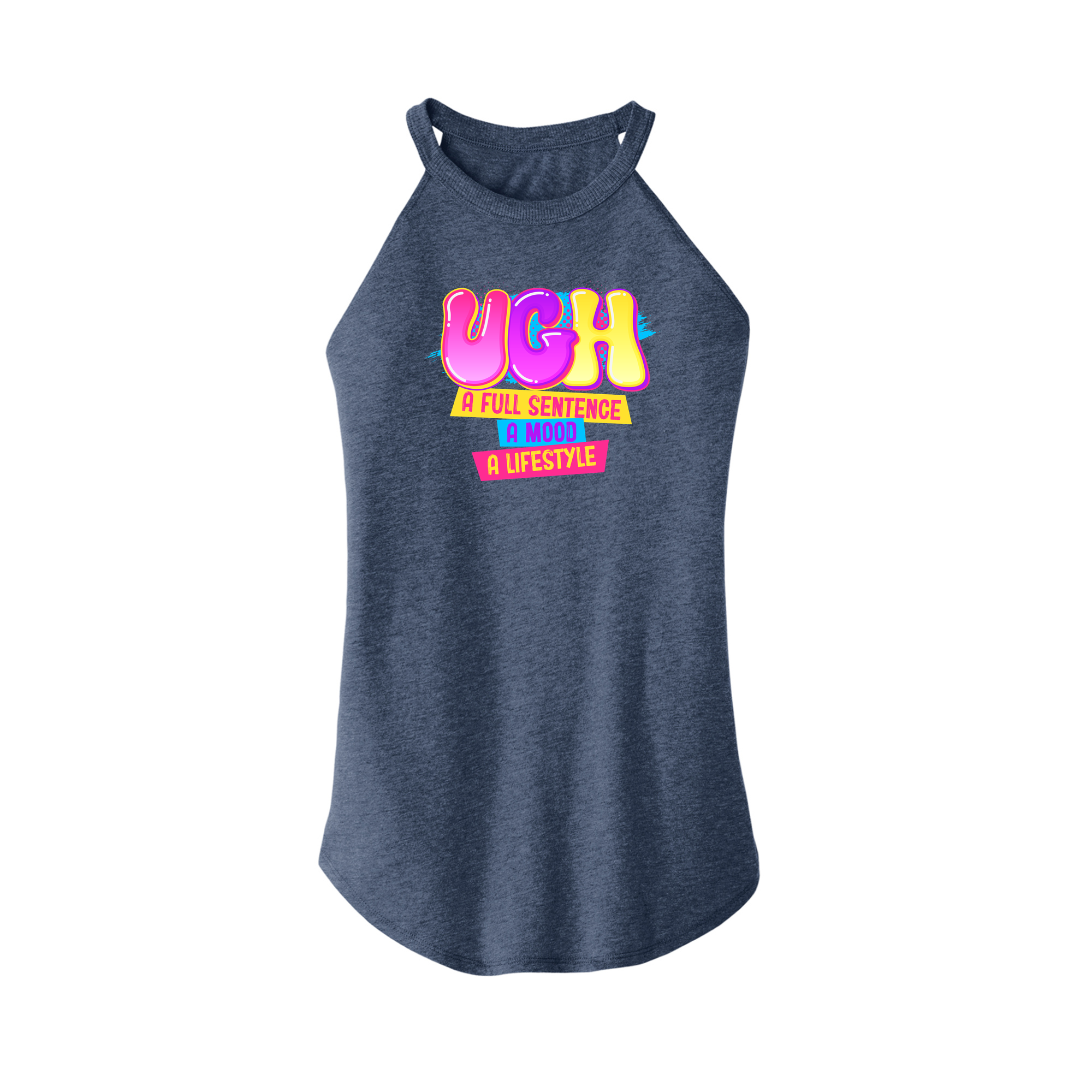 Womens X-Small Navy Heather Tank Top