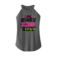 Womens X-Small Grey Rocker Tank Top