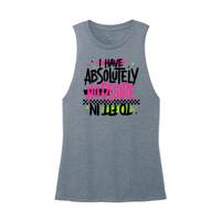 Womens X-Small Teal Muscle Tank