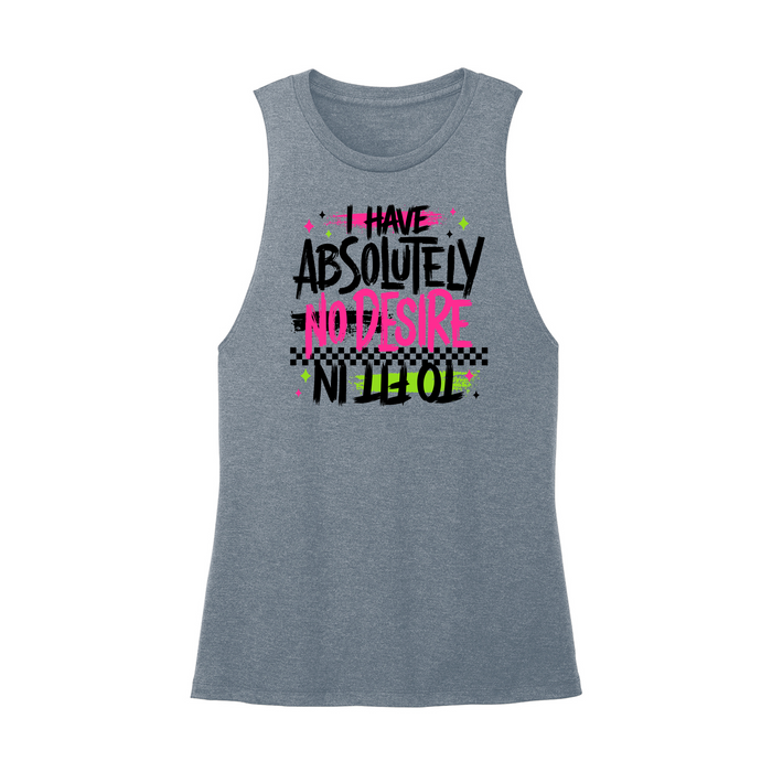 Womens X-Small Teal Muscle Tank