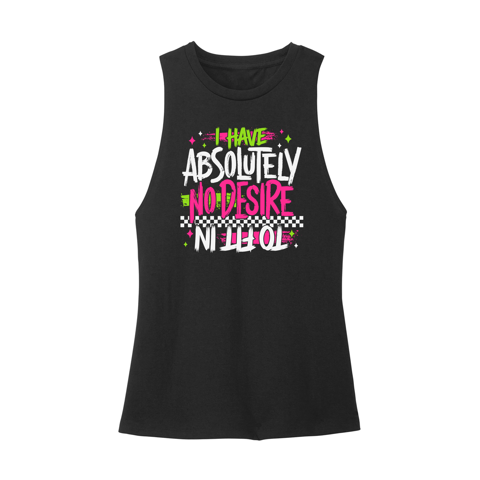 Womens X-Small Black Muscle Tank