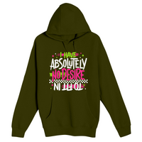 Unisex Small Army Pullover Hooded Sweatshirt