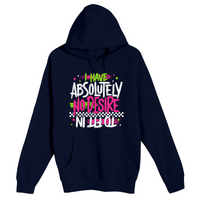 Unisex Small Navy Pullover Hooded Sweatshirt