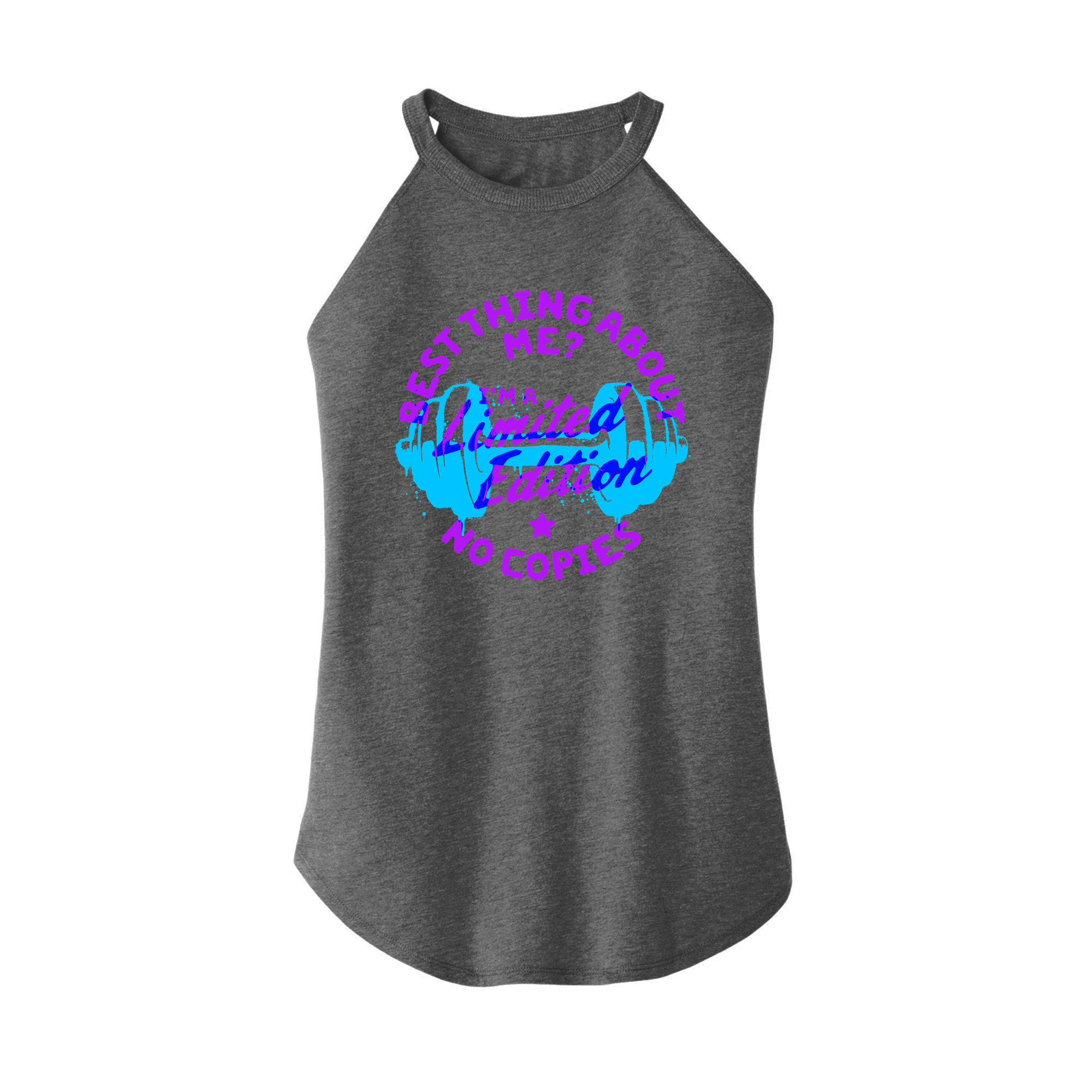 Womens X-Small Grey Rocker Tank Top