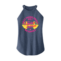 Womens X-Small Navy Heather Rocker Tank Top