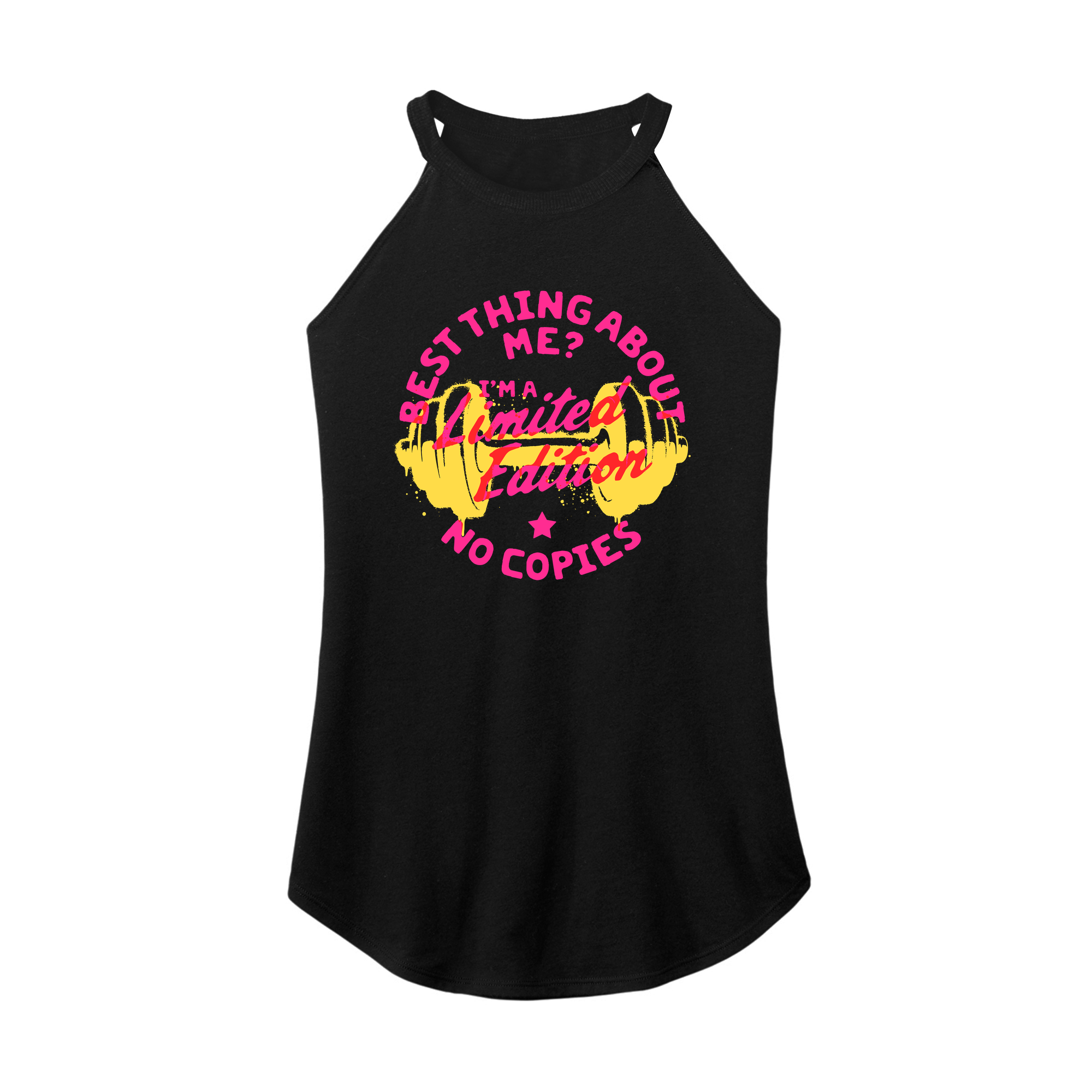 Womens X-Small Black Rocker Tank Top