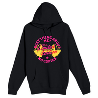Unisex Small Black Pullover Hooded Sweatshirt