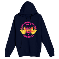 Unisex Small Navy Pullover Hooded Sweatshirt