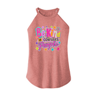 Womens X-Small Light Pink Rocker Tank Top