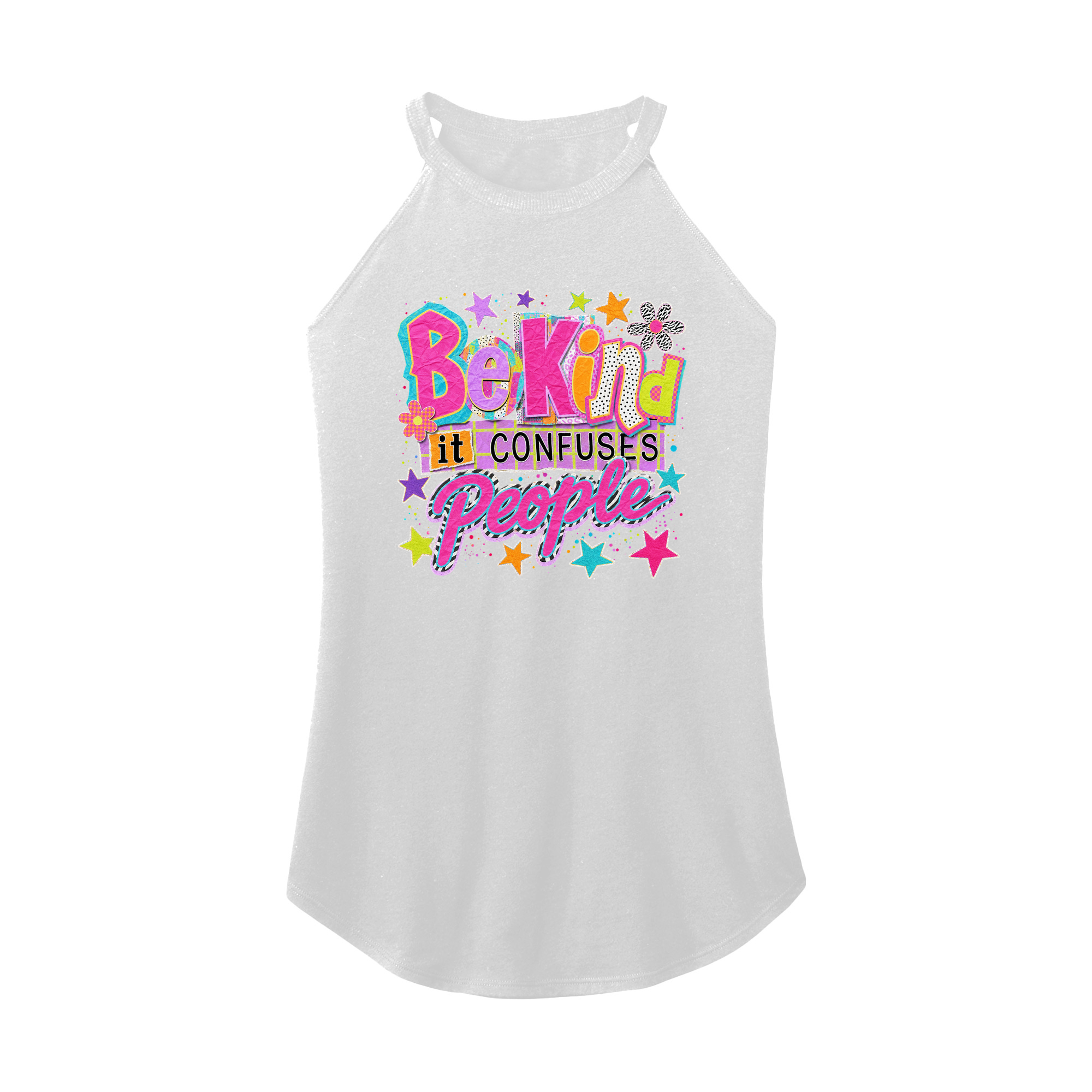 Womens X-Small White Rocker Tank Top