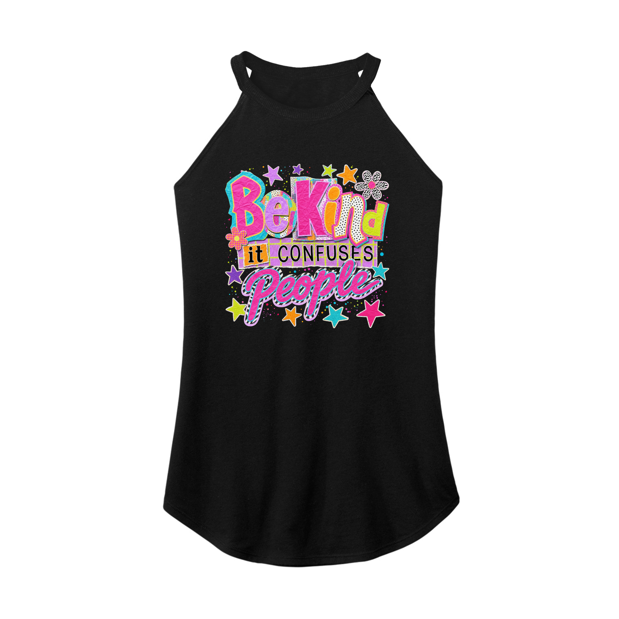 Womens X-Small Black Rocker Tank Top