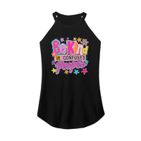 Womens X-Small Black Rocker Tank Top