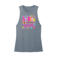 Womens X-Small Teal Muscle Tank