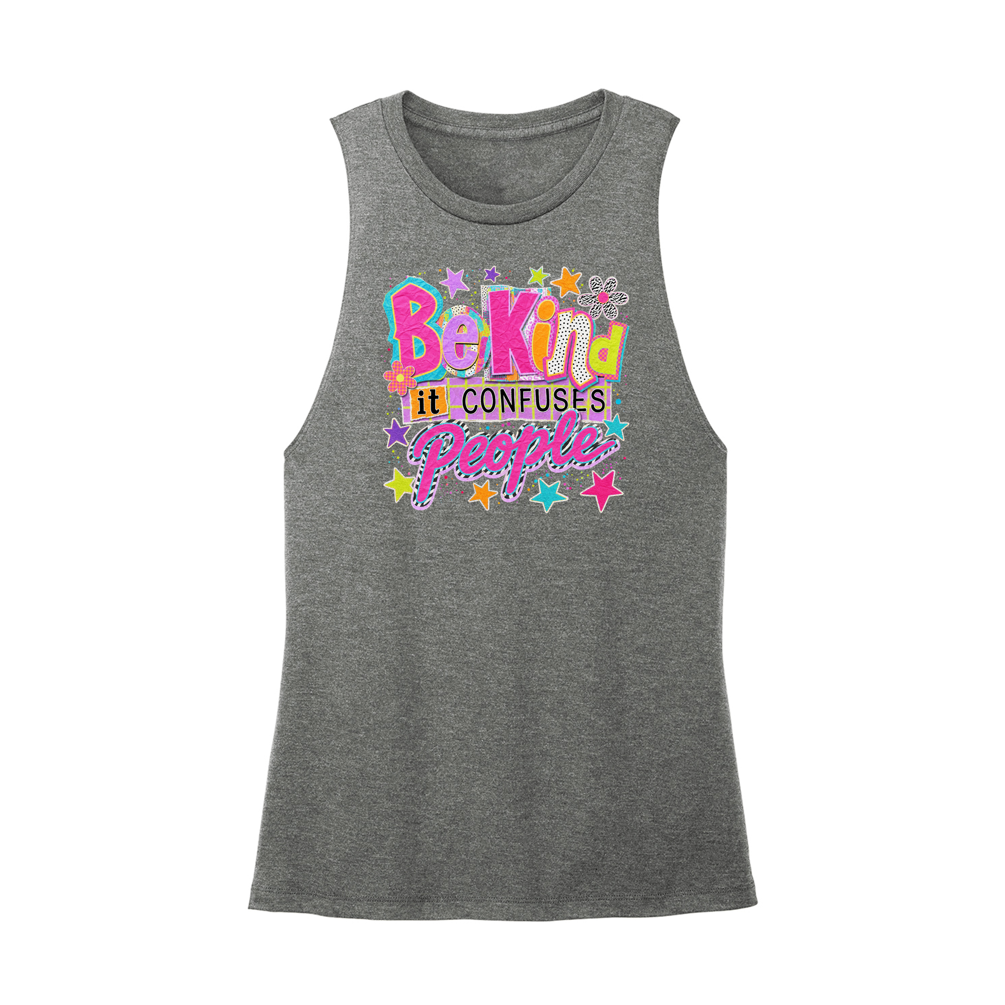 Womens X-Small Dark Gray Muscle Tank