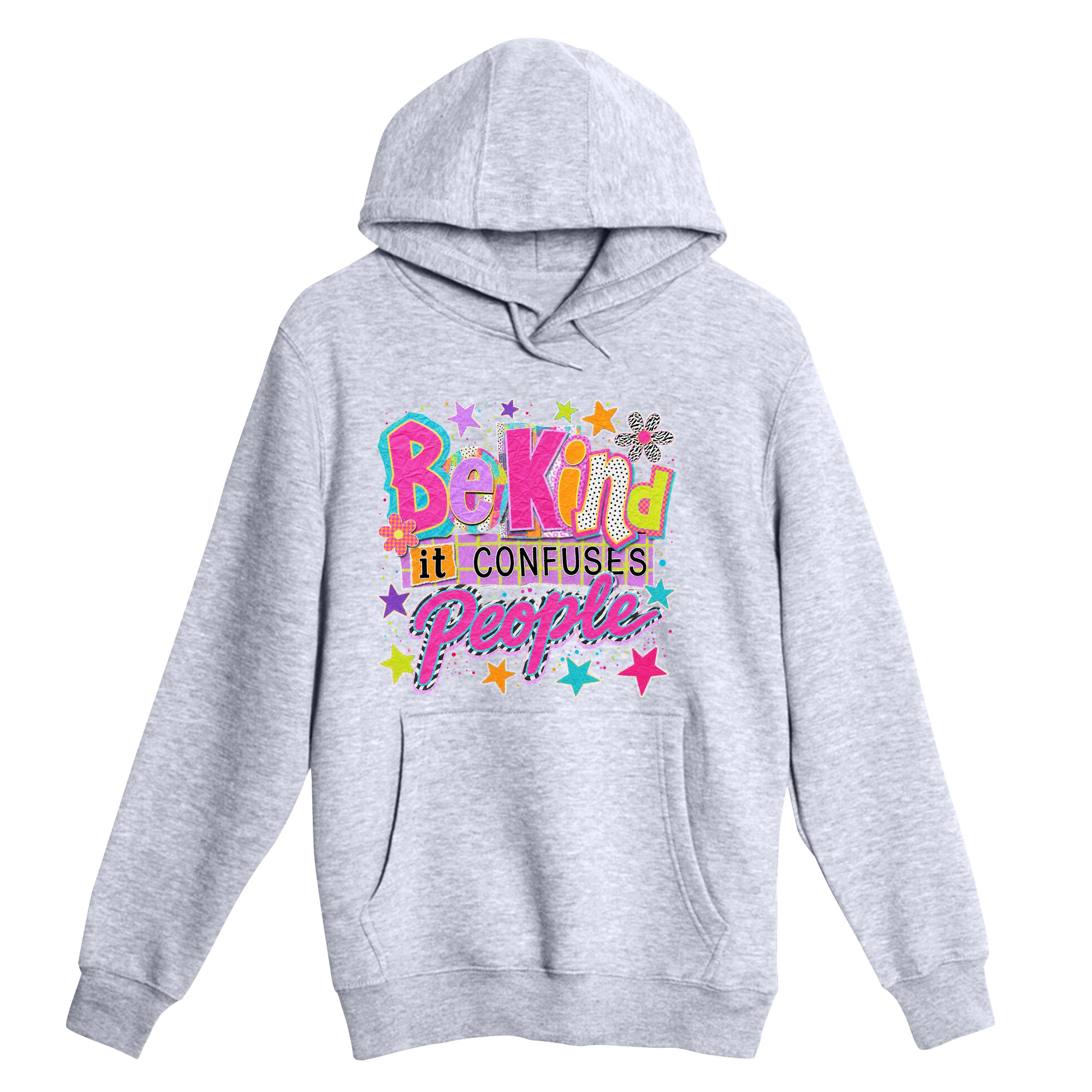 Unisex Small Heather Gray Pullover Hooded Sweatshirt