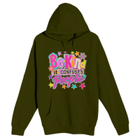 Unisex Small Army Pullover Hooded Sweatshirt
