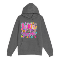Unisex Small Charcoal Heather Pullover Hooded Sweatshirt