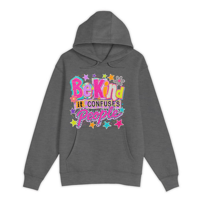 Unisex Small Charcoal Heather Pullover Hooded Sweatshirt