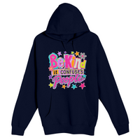 Unisex Small Navy Pullover Hooded Sweatshirt