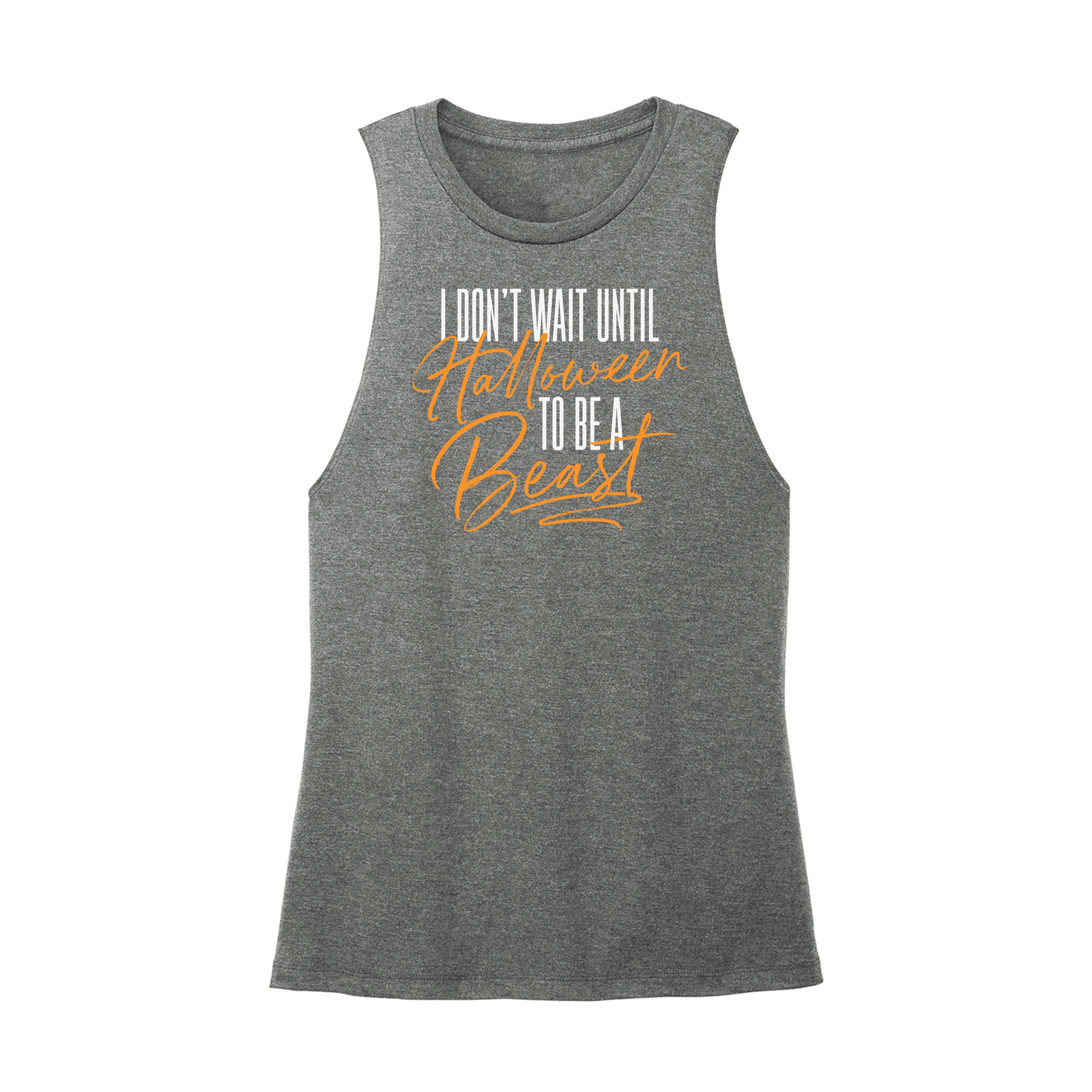Womens X-Small Dark Gray Muscle Tank