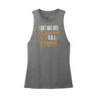 Womens X-Small Dark Gray Muscle Tank