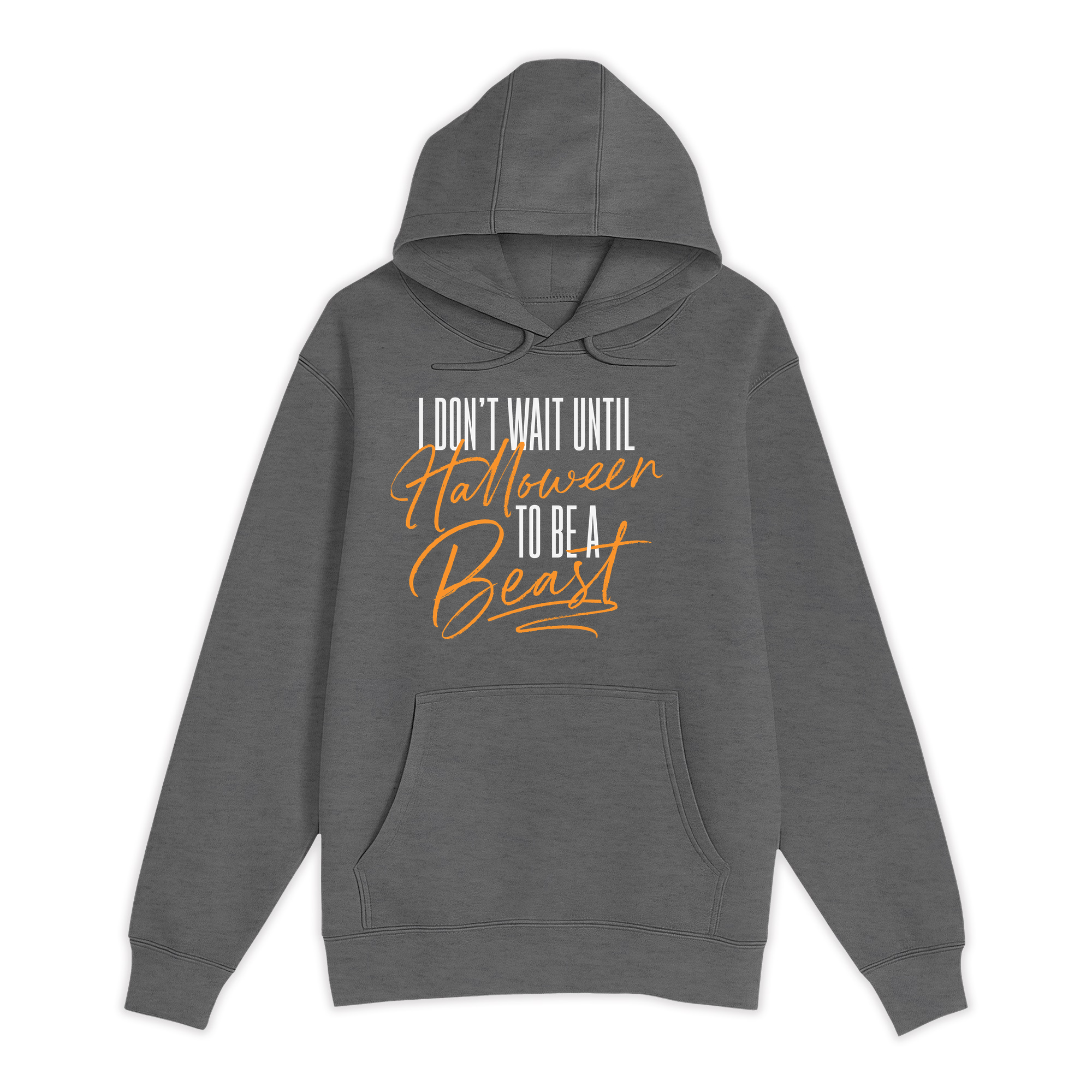 Unisex Small Charcoal Heather Pullover Hooded Sweatshirt