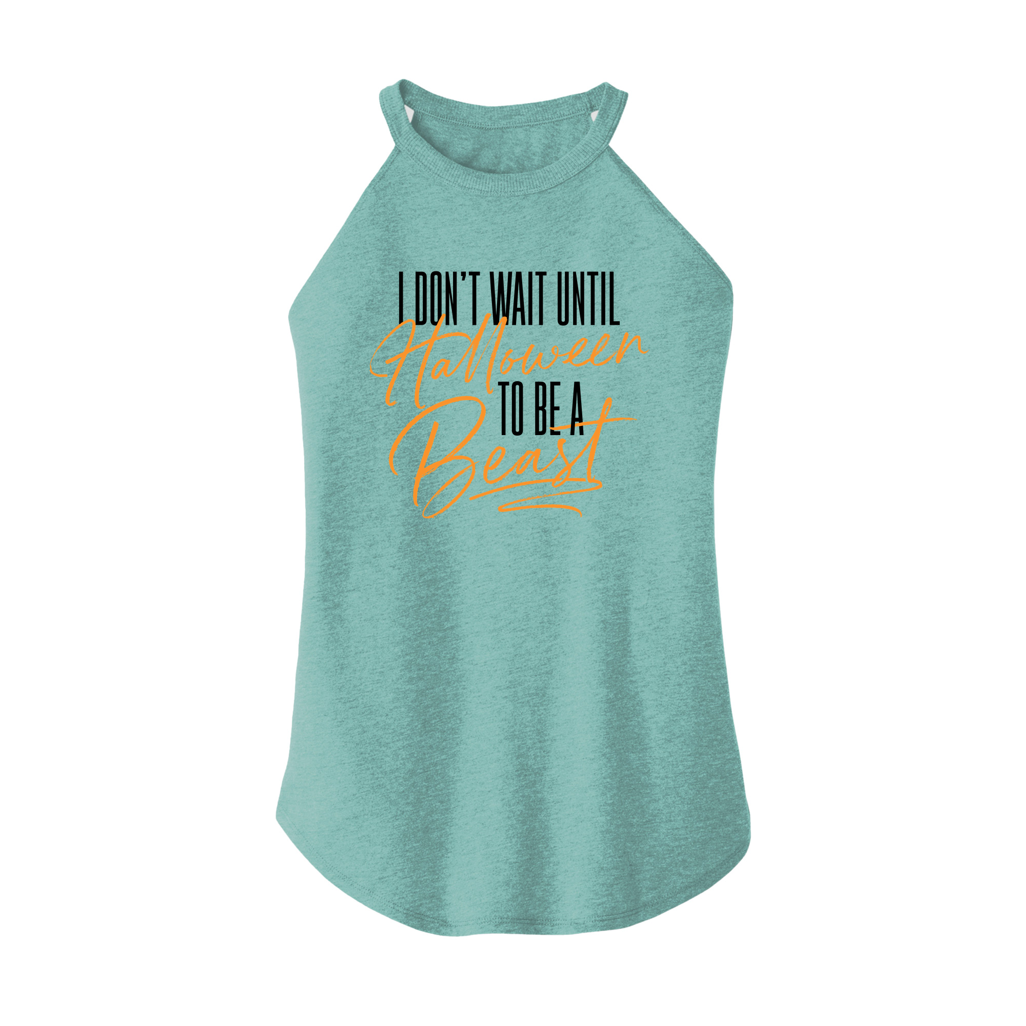 Womens X-Small Teal Rocker Tank Top