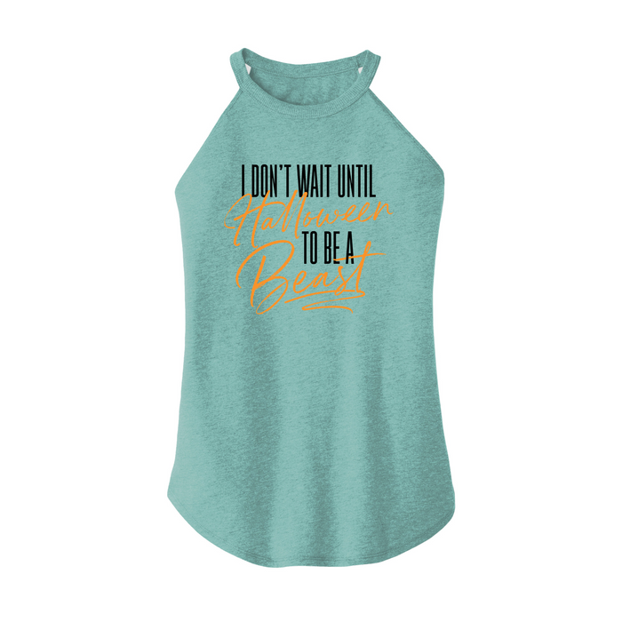 Womens X-Small Teal Rocker Tank Top