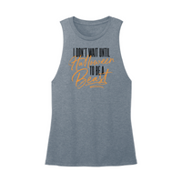 Womens X-Small Teal Muscle Tank