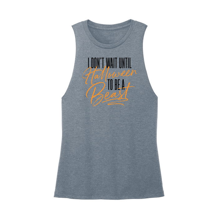 Womens X-Small Teal Muscle Tank