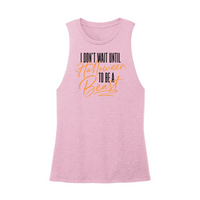 Womens X-Small Light Pink Muscle Tank