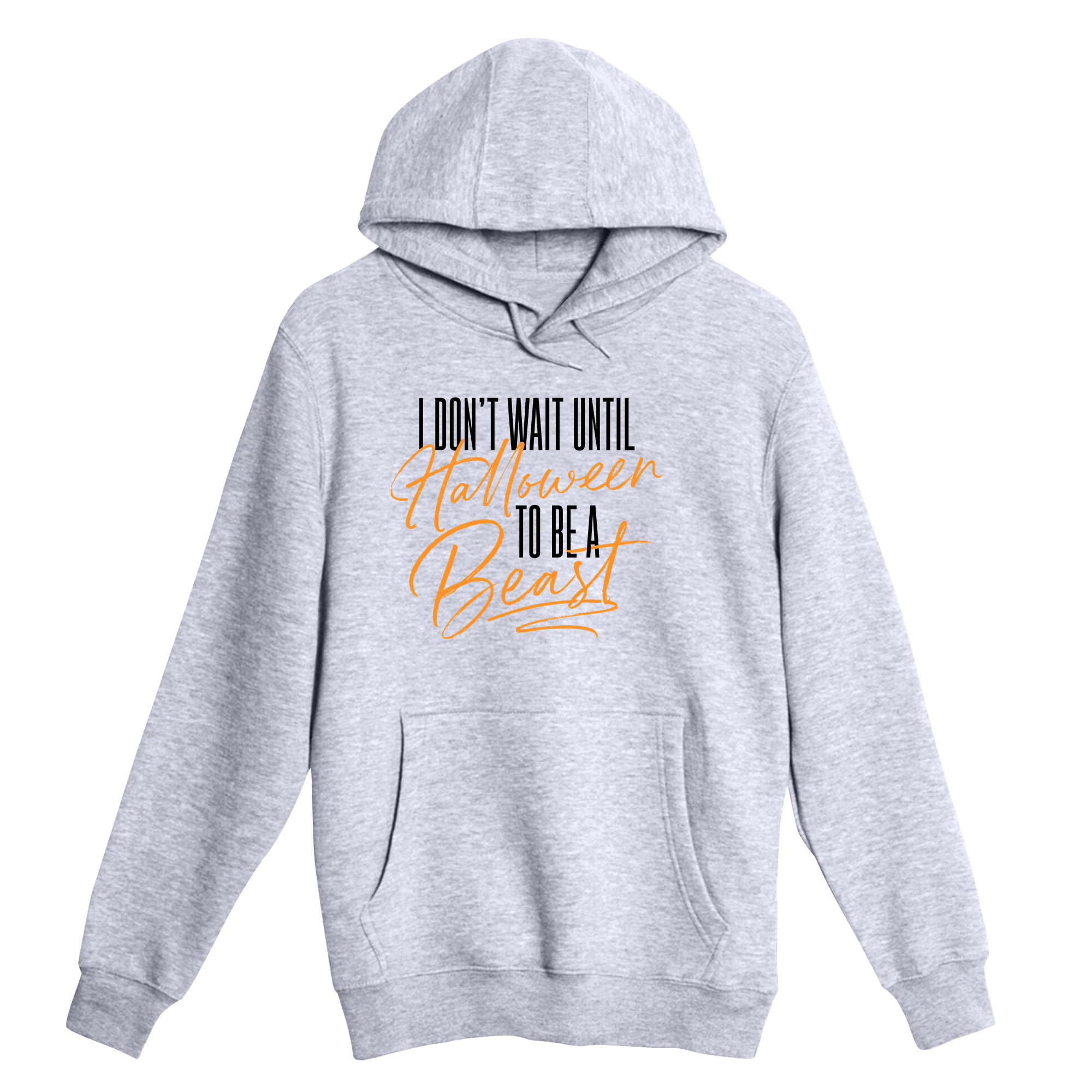Unisex Small Heather Gray Pullover Hooded Sweatshirt