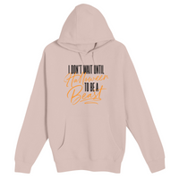Unisex Small Light Pink Pullover Hooded Sweatshirt