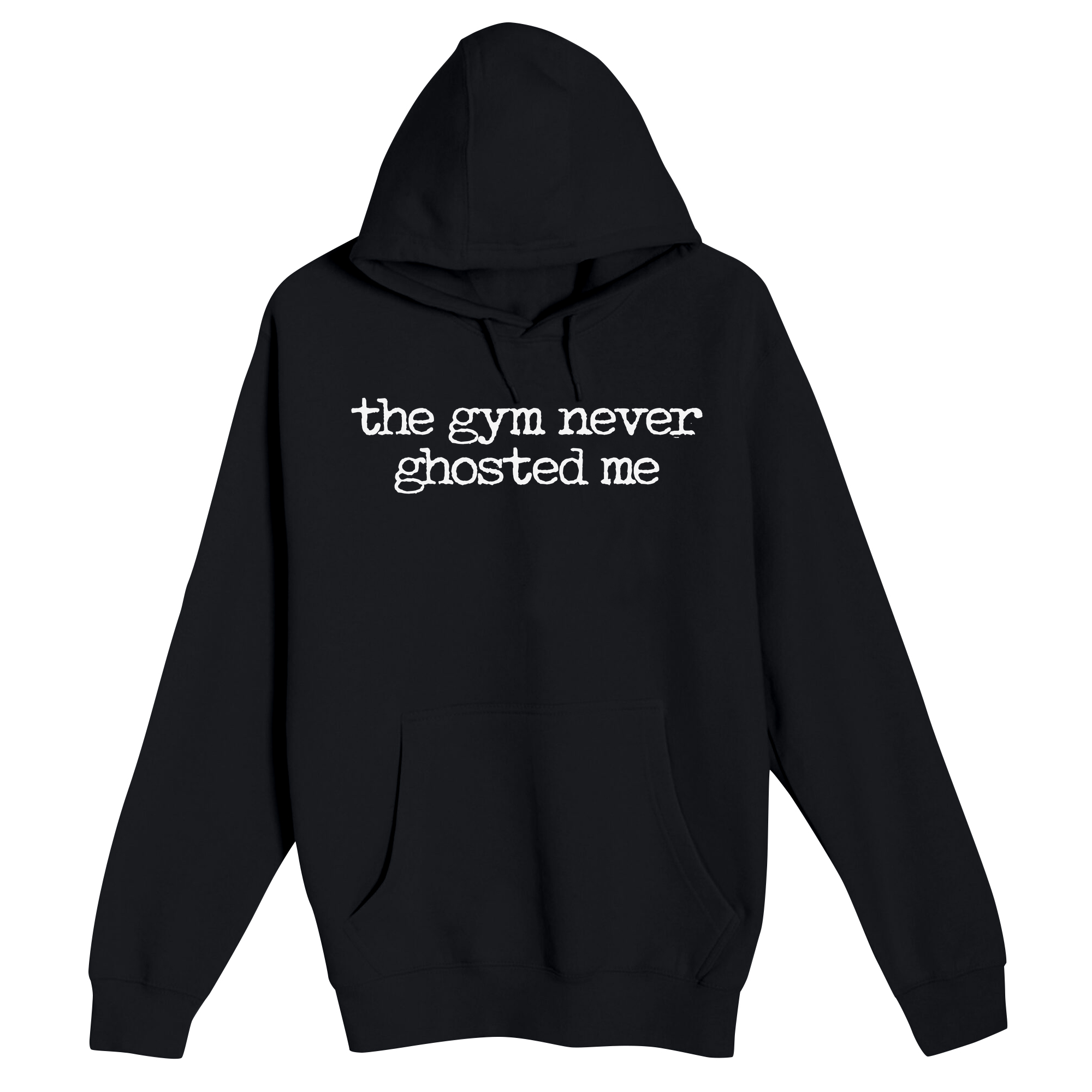 Unisex Small Black Pullover Hooded Sweatshirt