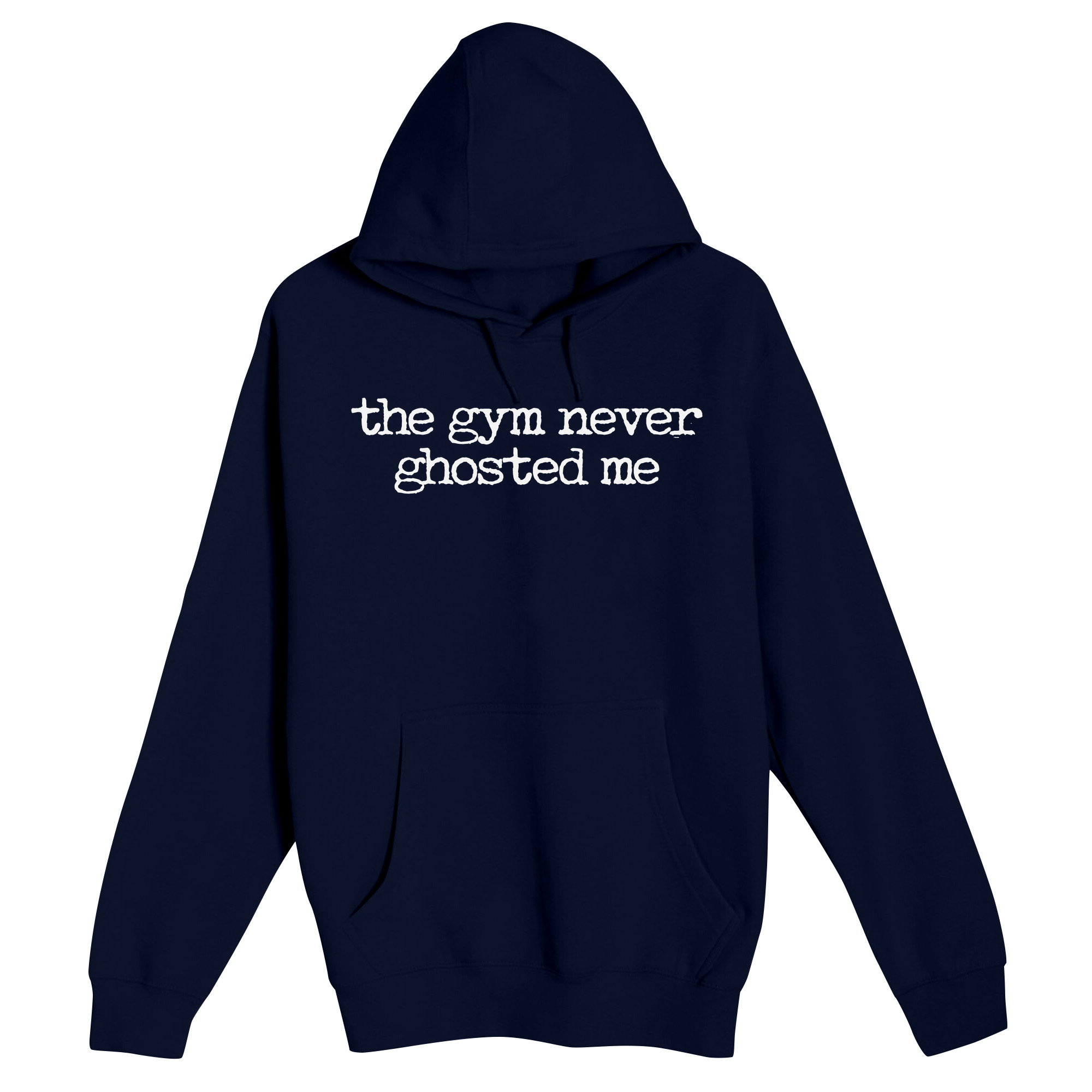 Unisex Small Navy Pullover Hooded Sweatshirt