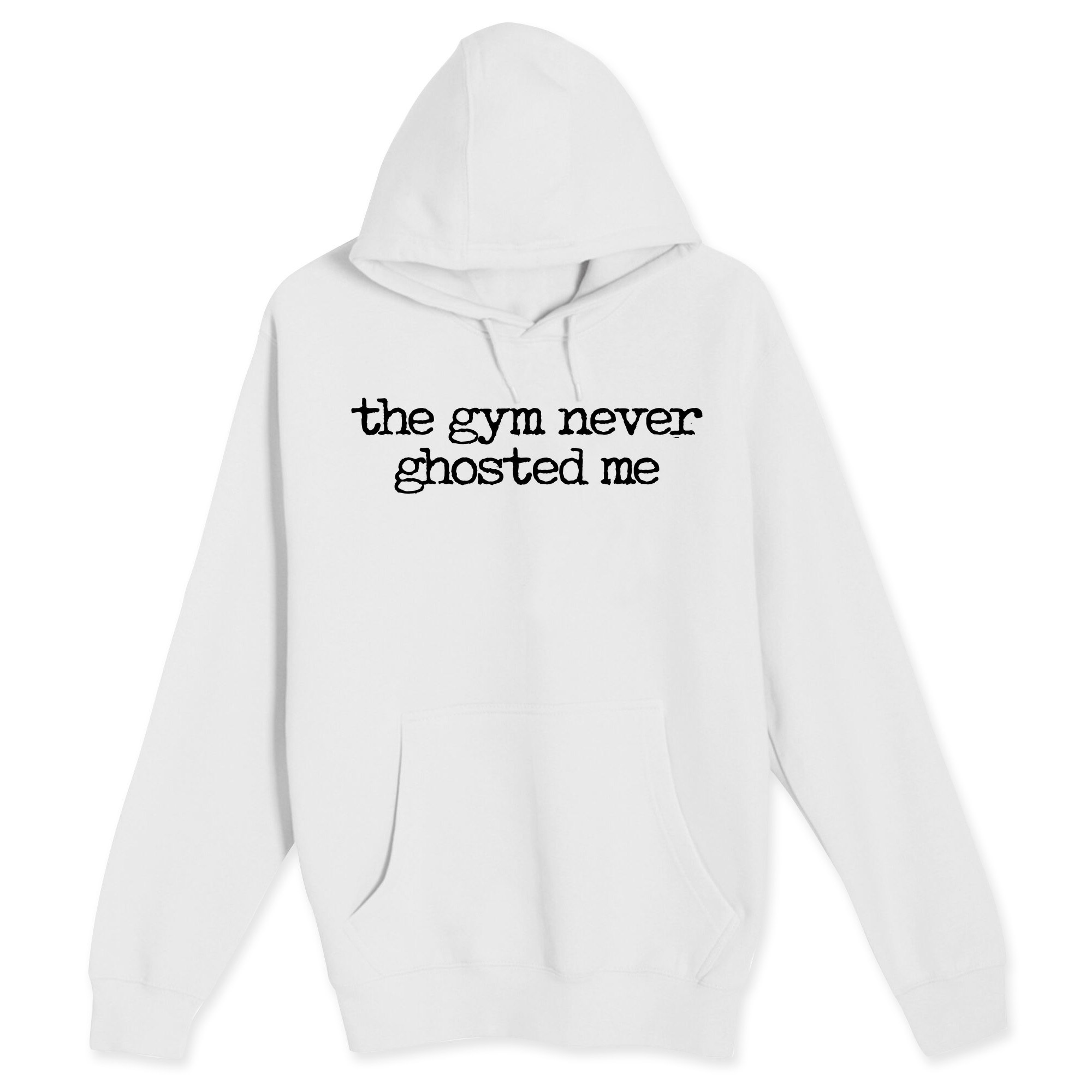 Unisex Small White Pullover Hooded Sweatshirt