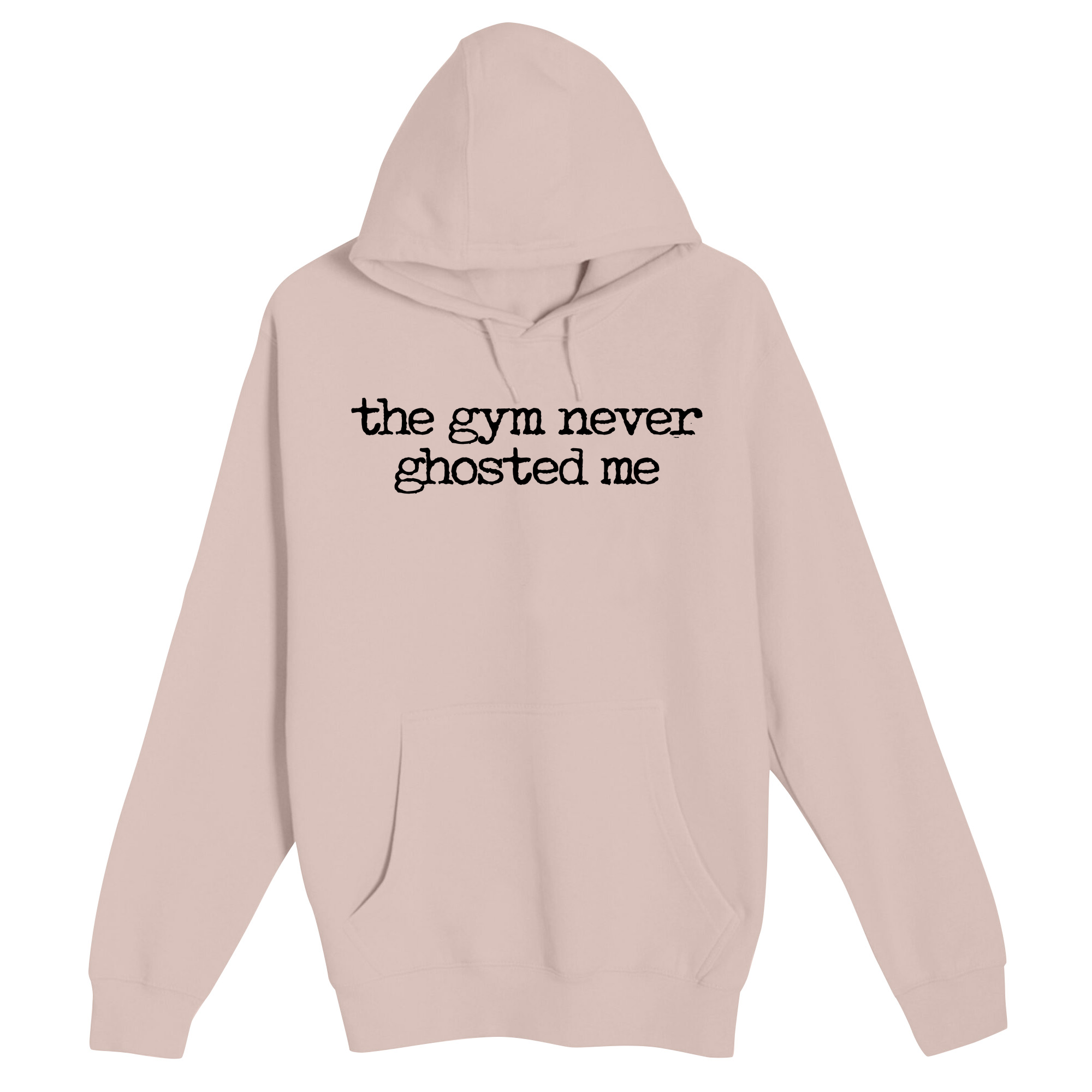 Unisex Small Light Pink Pullover Hooded Sweatshirt
