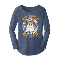 Womens X-Small Navy Heather Long Sleeve Tunic Tee