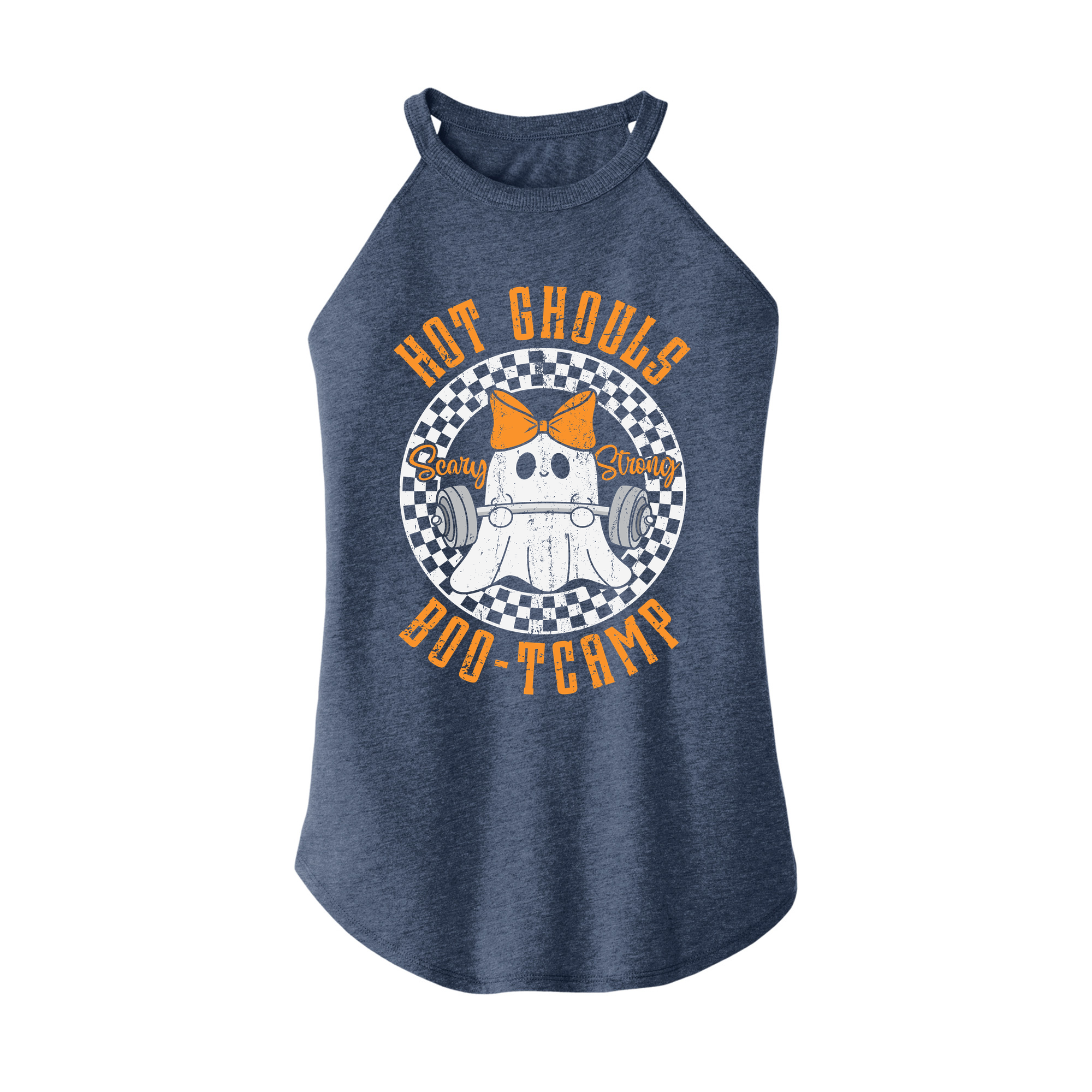 Womens X-Small Navy Heather Rocker Tank Top