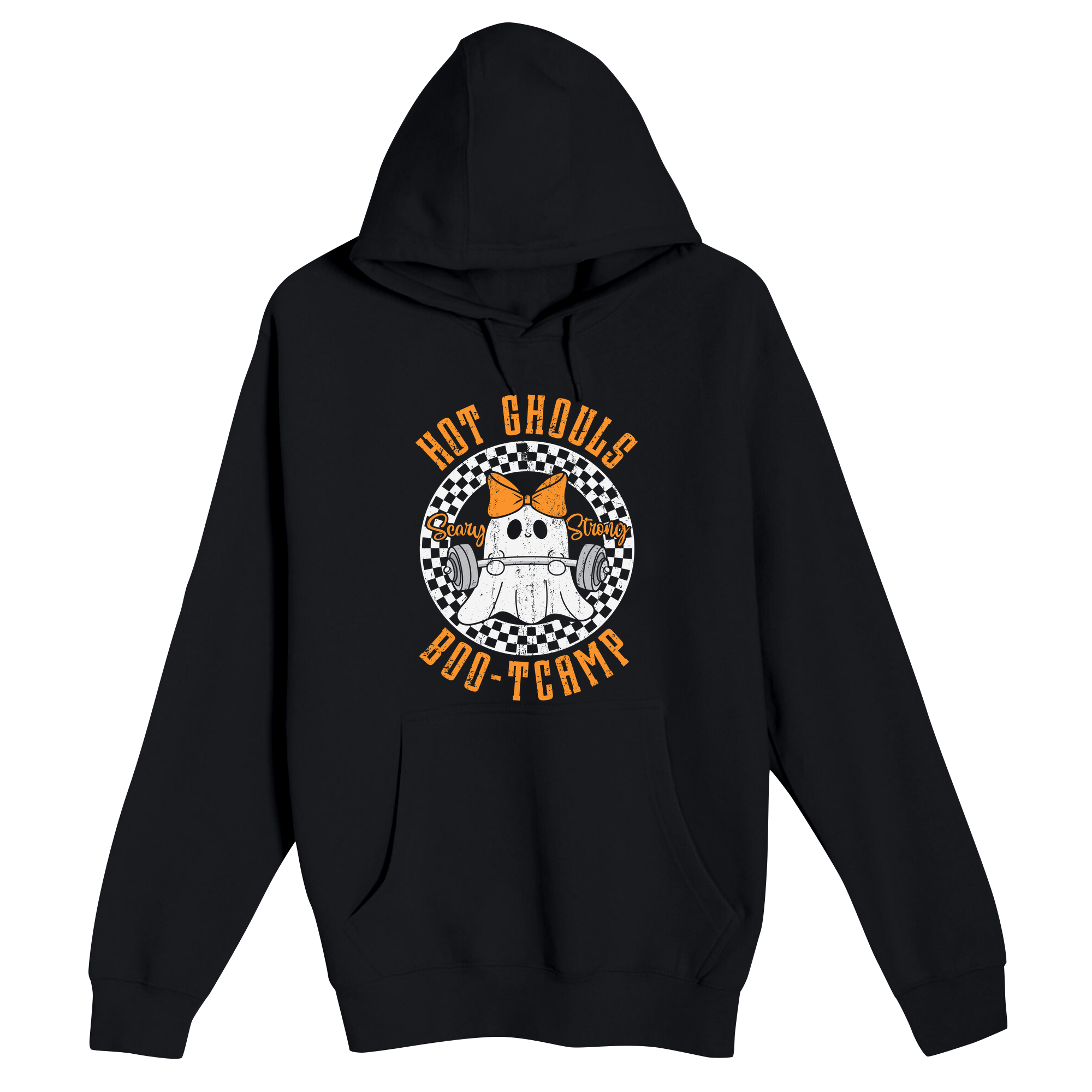 Unisex Small Black Pullover Hooded Sweatshirt