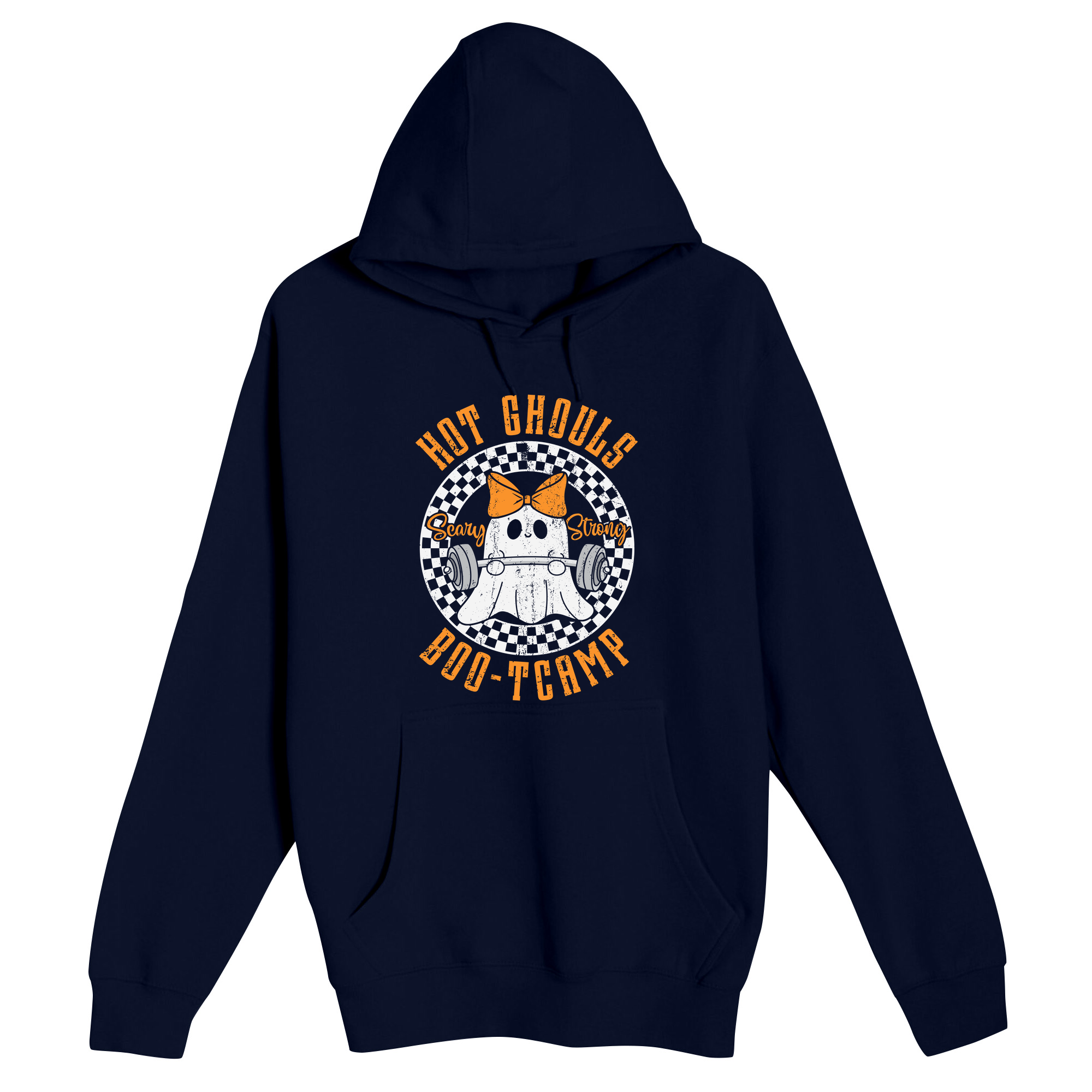 Unisex Small Navy Pullover Hooded Sweatshirt