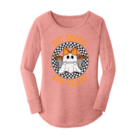 Womens X-Small Light Pink Long Sleeve Tunic Tee
