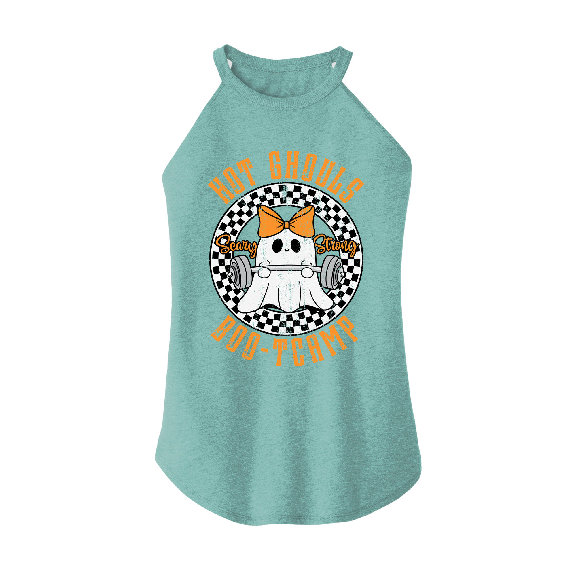 Womens X-Small Teal Rocker Tank Top