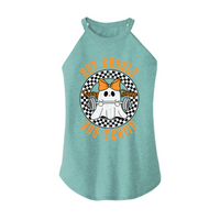 Womens X-Small Teal Rocker Tank Top