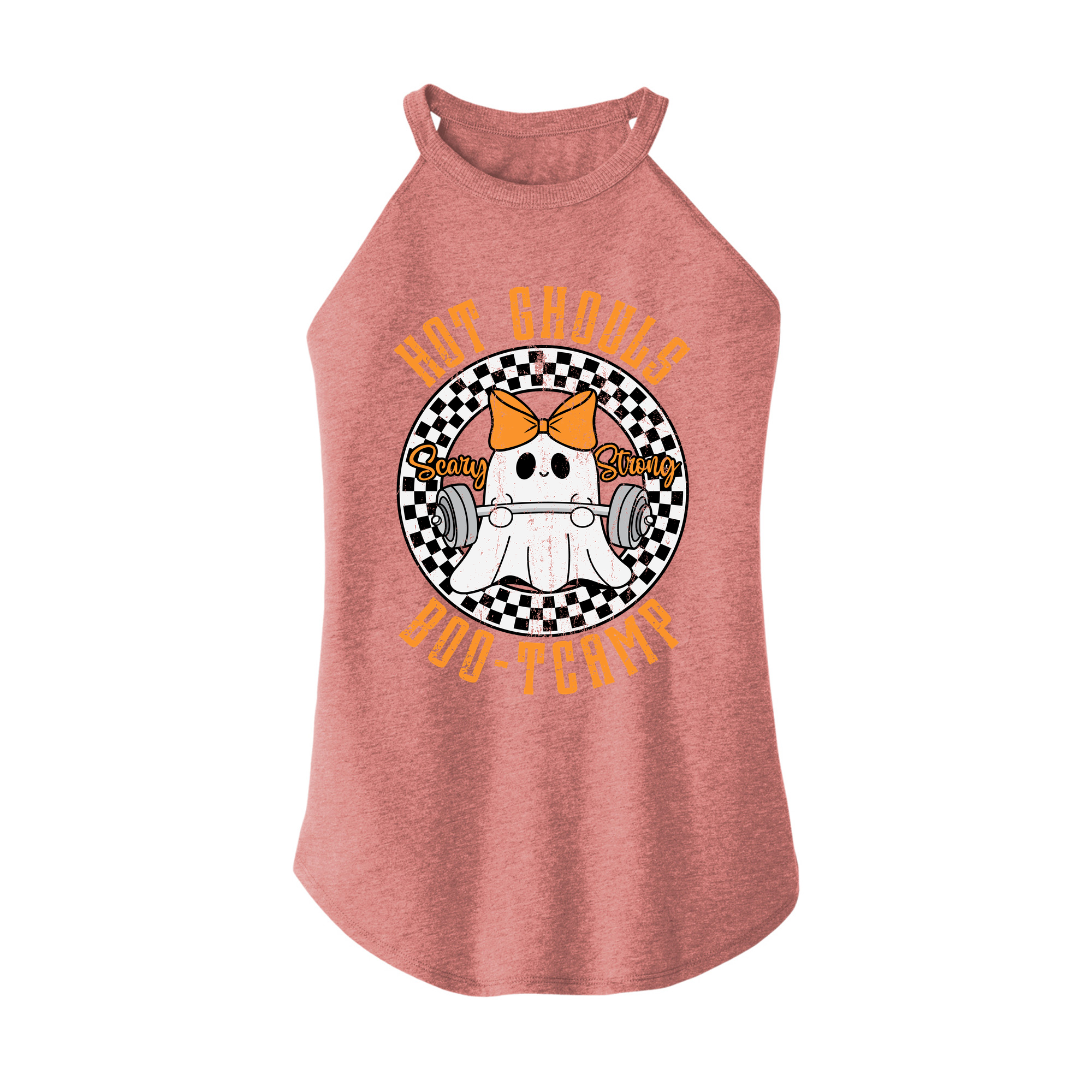 Womens X-Small Light Pink Rocker Tank Top