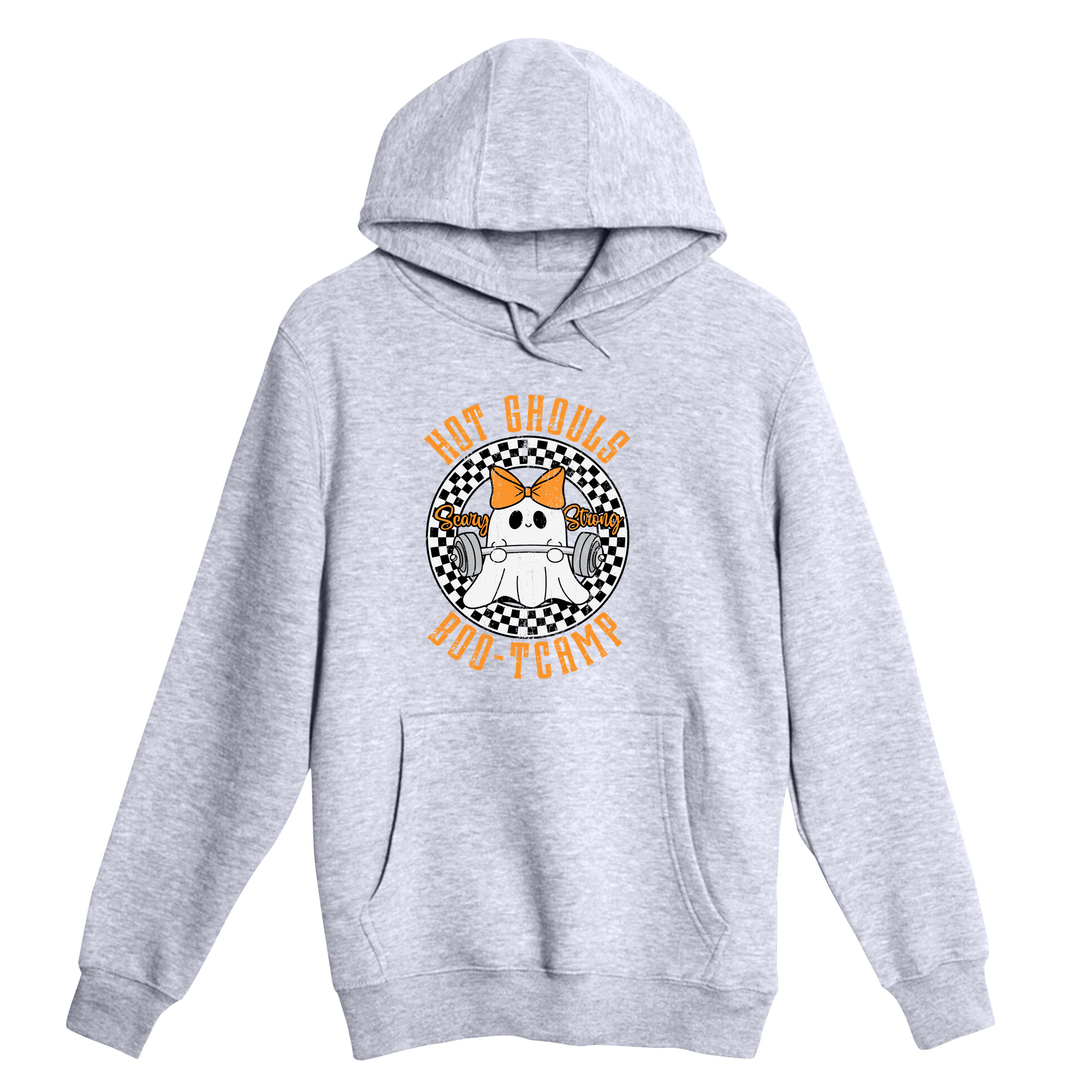 Unisex Small Heather Gray Pullover Hooded Sweatshirt